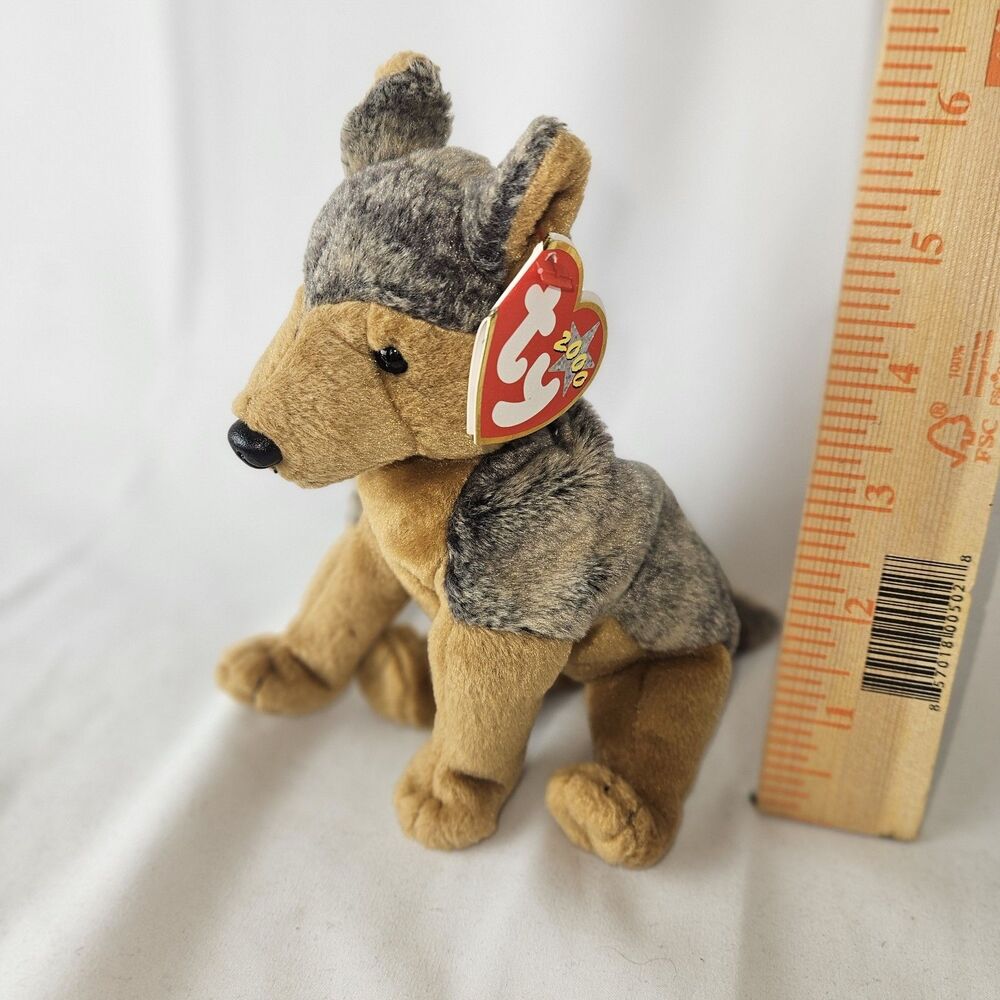 Ty‎ Beanie Baby 2000 - Sarge the German Shepherd - New With Hangtag - Retired